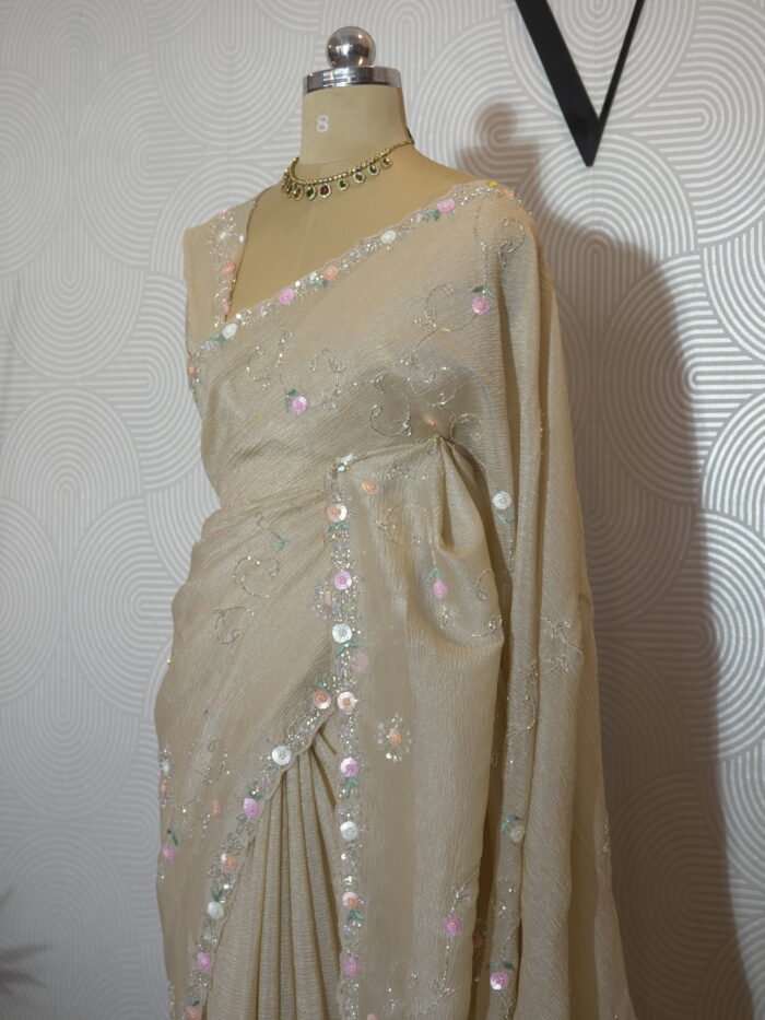 Off White Sarees 13