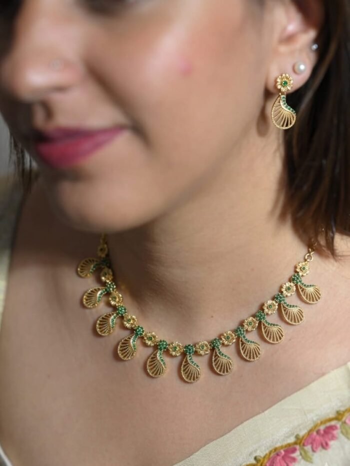 Traditional Mango Motif Necklace, Paisley Choker, or Ambi Jewelry