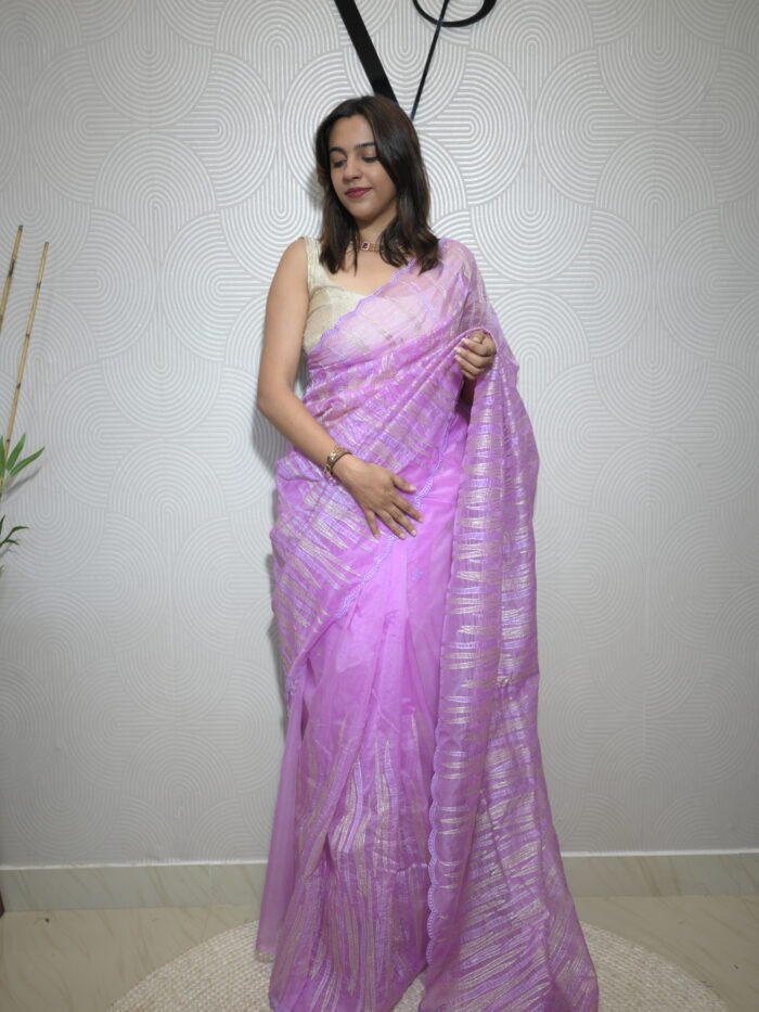 Turkish organza saree collections