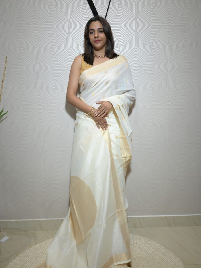 Onam Saree Collections  Mul Chanderi