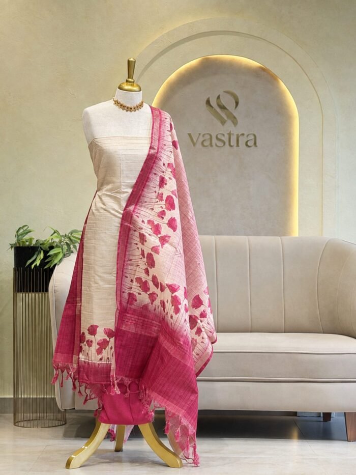 FLORAL DESIGNED UNSTITCHED CASUAL WEAR SALWARS