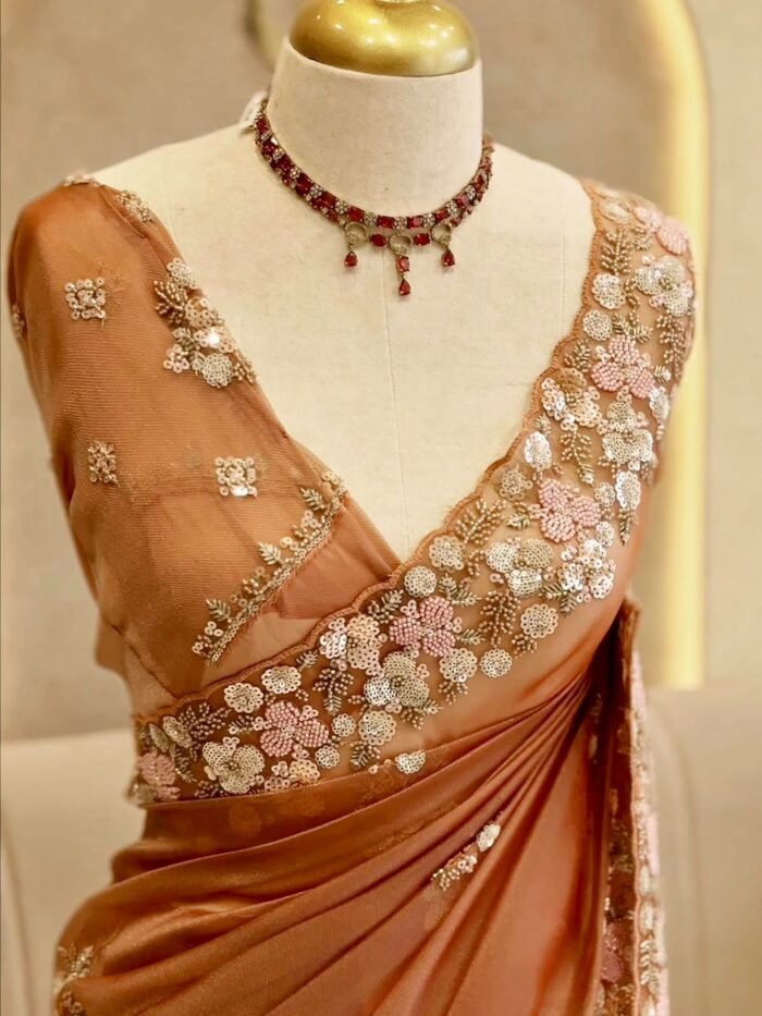 RECEPTION WEAR HEAVY HANDWORKED SAREE PREMIUM COLLECTION