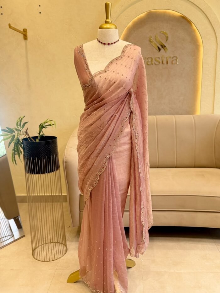 SIMPLE WORKED PARTYWEAR SAREES