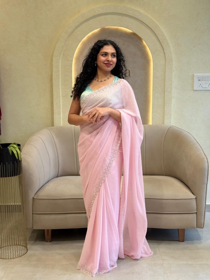 PINK PARTYWEAR SAREE COLLECTION