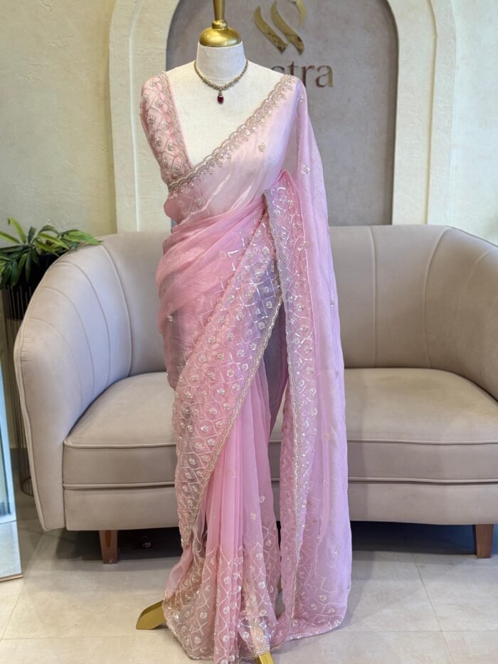 PINK GEORGIUS SAREE COLLECTION