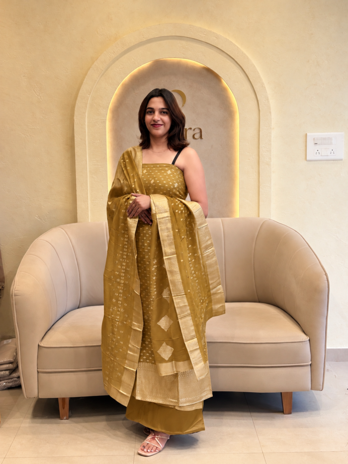 Banarasi Unstitched Salwar Set