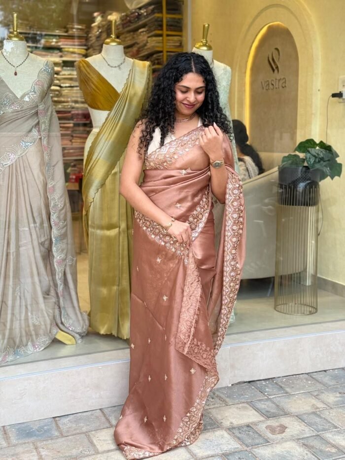 Soft Partywear Organza Saree